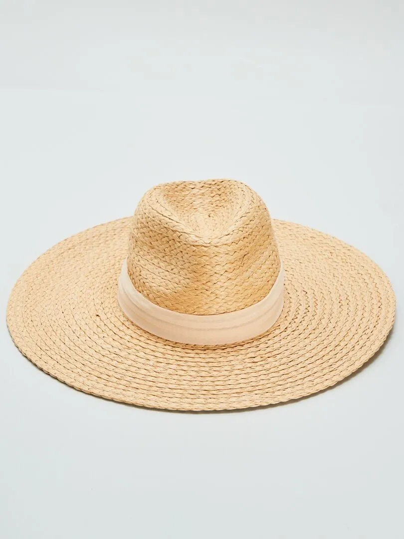 SOMBRERO DE PAJA  BLANCO