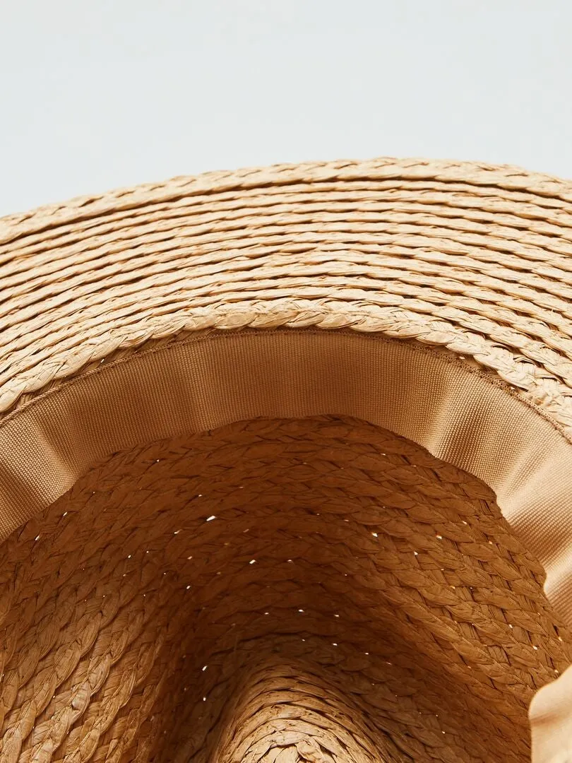SOMBRERO DE PAJA  BLANCO