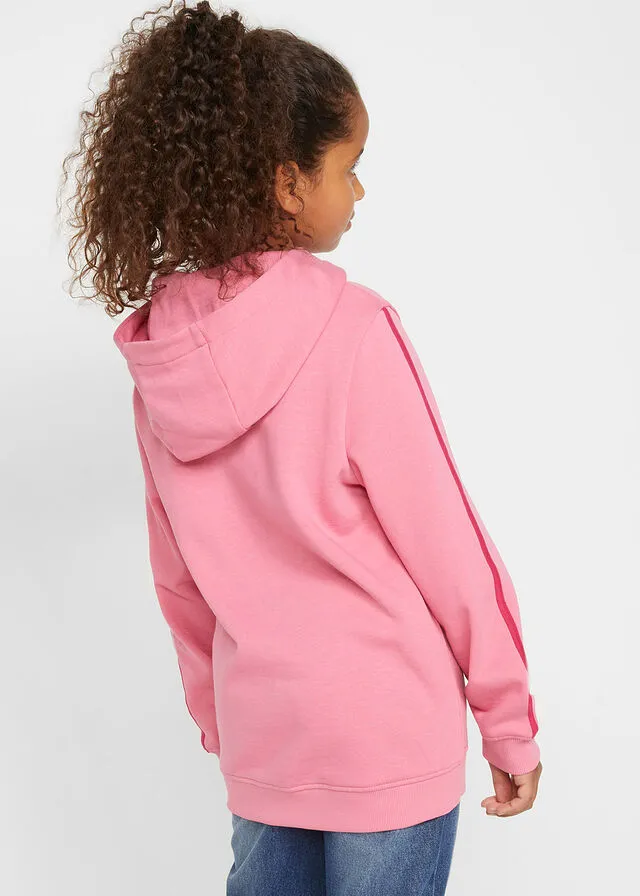 Sudadera con capucha para niñas Rosa mate