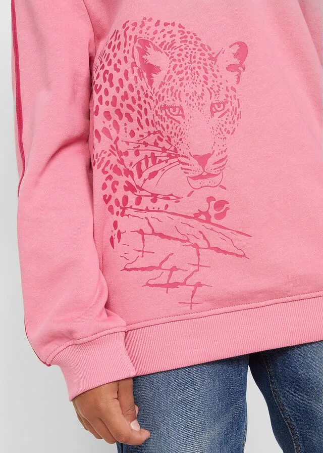 Sudadera con capucha para niñas Rosa mate