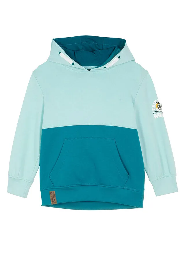 SUDADERA CON CAPUCHA PARA NIñOS TURQUESA COBALTOTURQUESA PASTEL