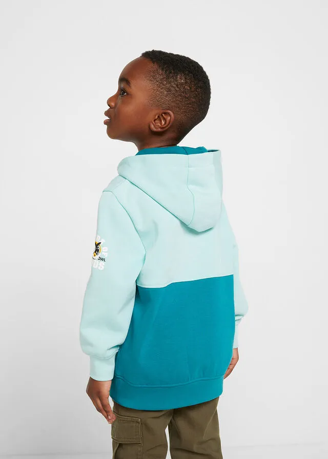 SUDADERA CON CAPUCHA PARA NIñOS TURQUESA COBALTOTURQUESA PASTEL