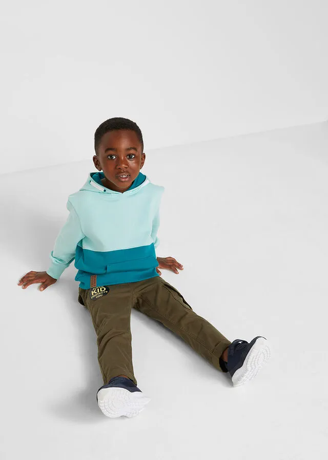 SUDADERA CON CAPUCHA PARA NIñOS TURQUESA COBALTOTURQUESA PASTEL