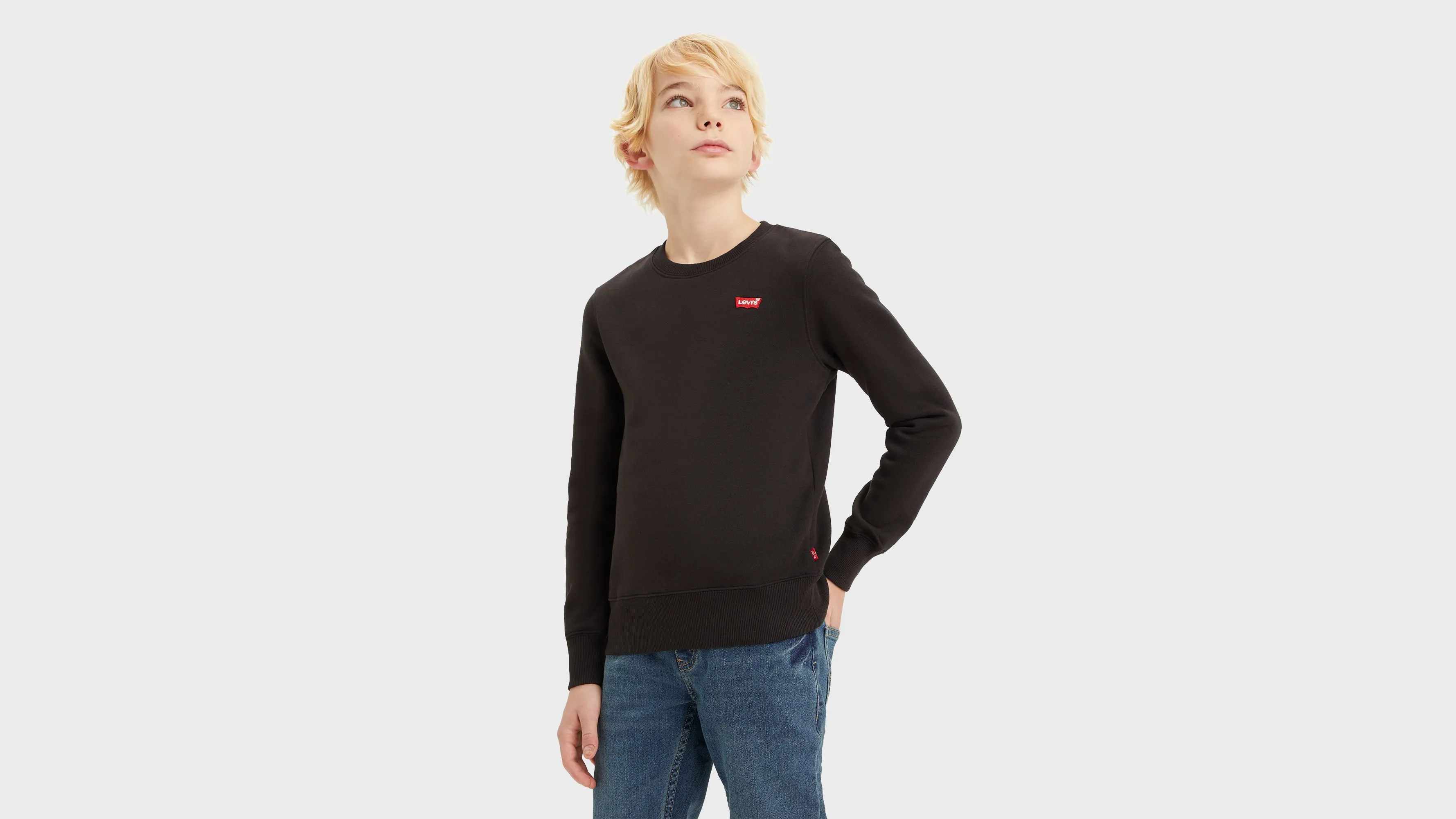 Sudadera Para Adolescentes Con Cuello Redondo Y Logotipo Mini