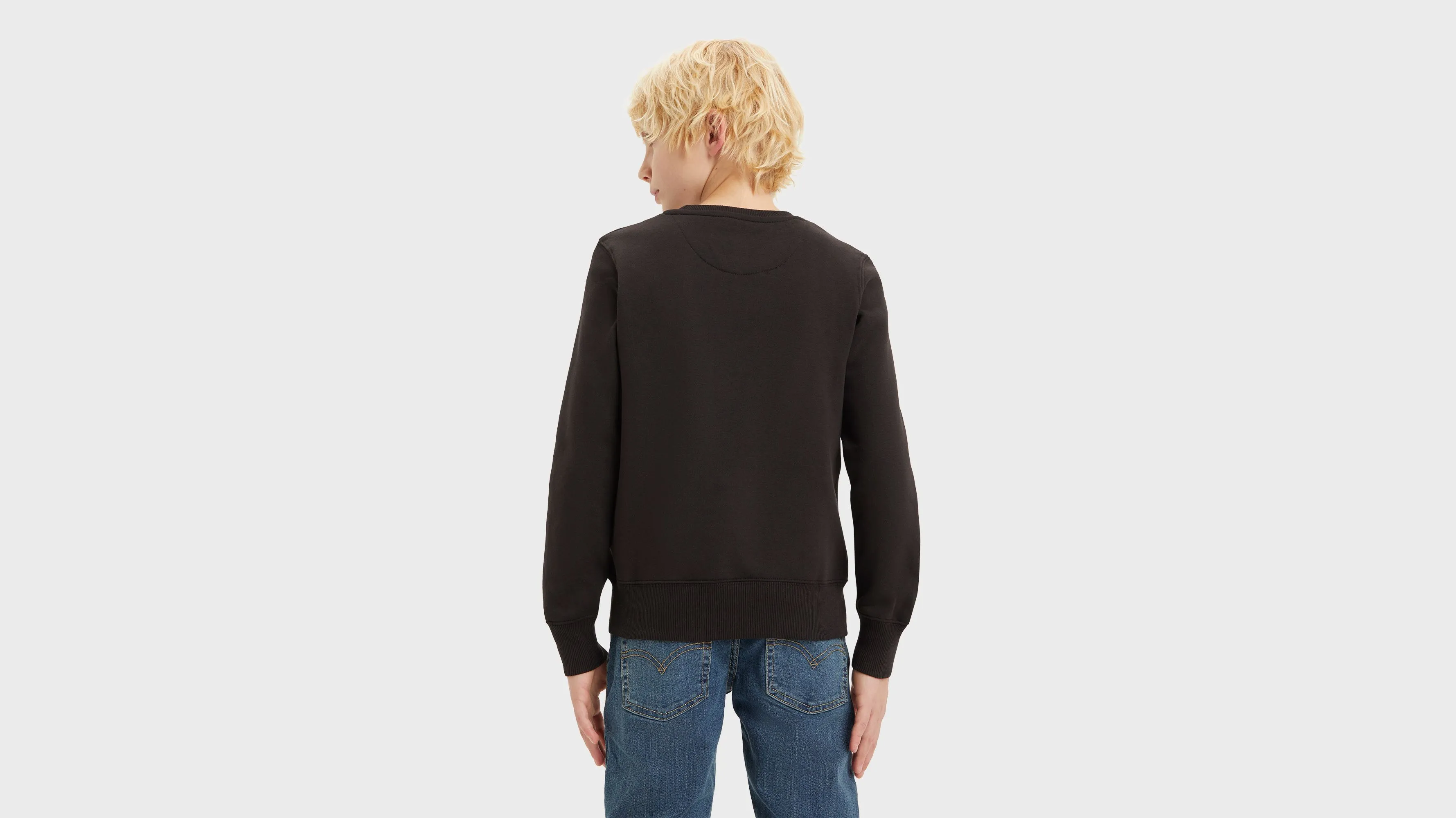 Sudadera Para Adolescentes Con Cuello Redondo Y Logotipo Mini