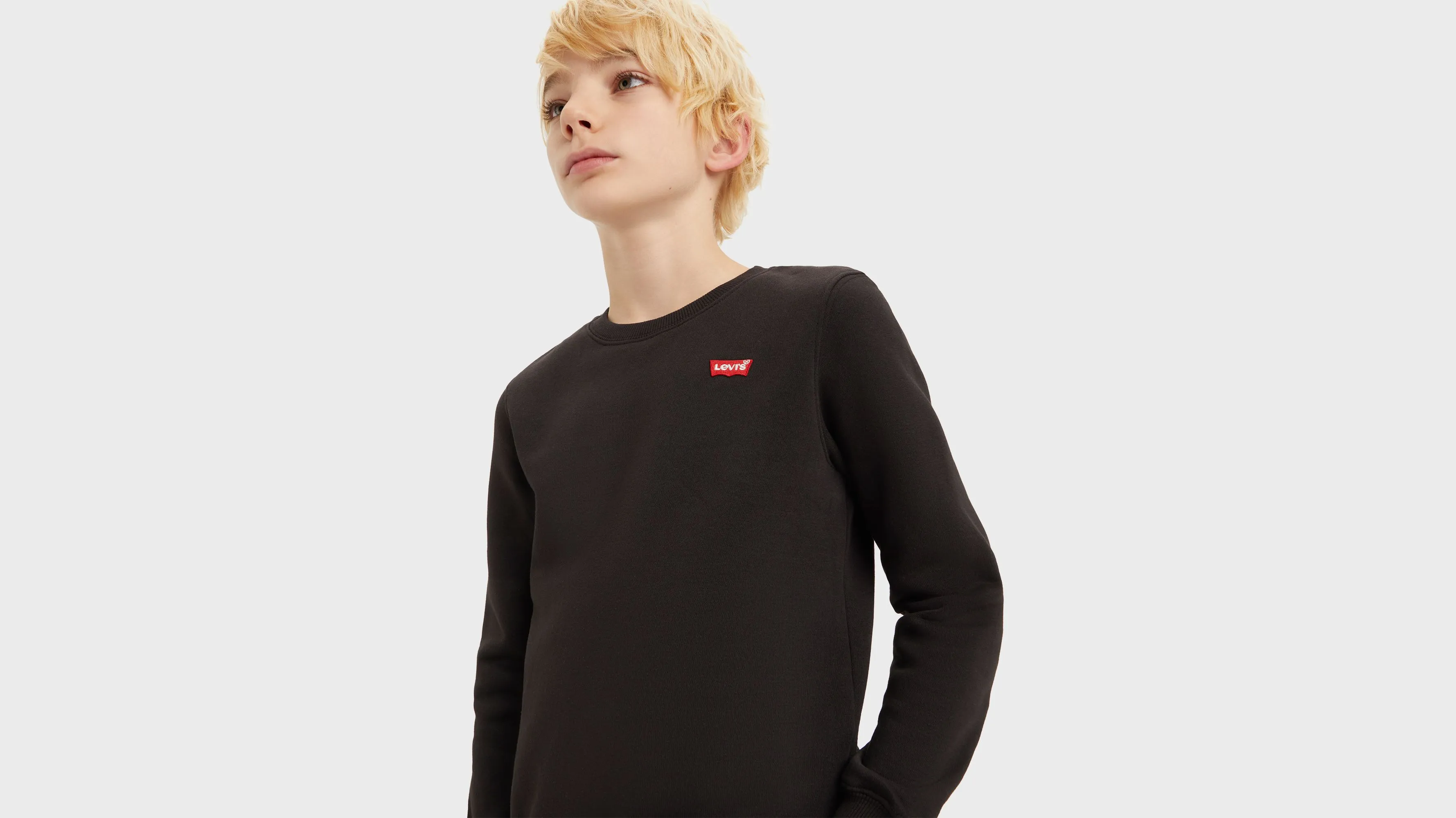 Sudadera Para Adolescentes Con Cuello Redondo Y Logotipo Mini