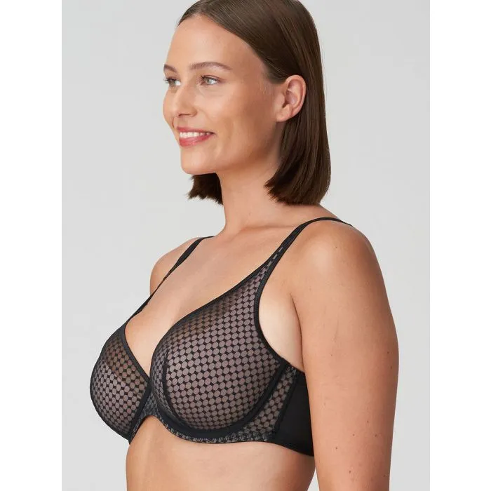 Sujetador Primadonna Twist Glass Beach escotado con foam 0142354 Negro