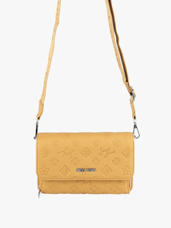 Sweet Years Bolso bandolera de mujer con compartimento para cartera.