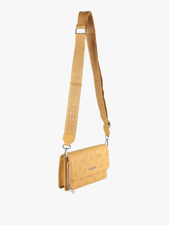 Sweet Years Bolso bandolera de mujer con compartimento para cartera.