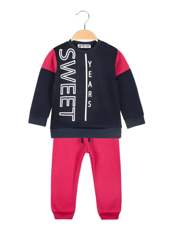 Sweet Years Conjunto de 2 piezas para bebé niño sudadera y pantalón