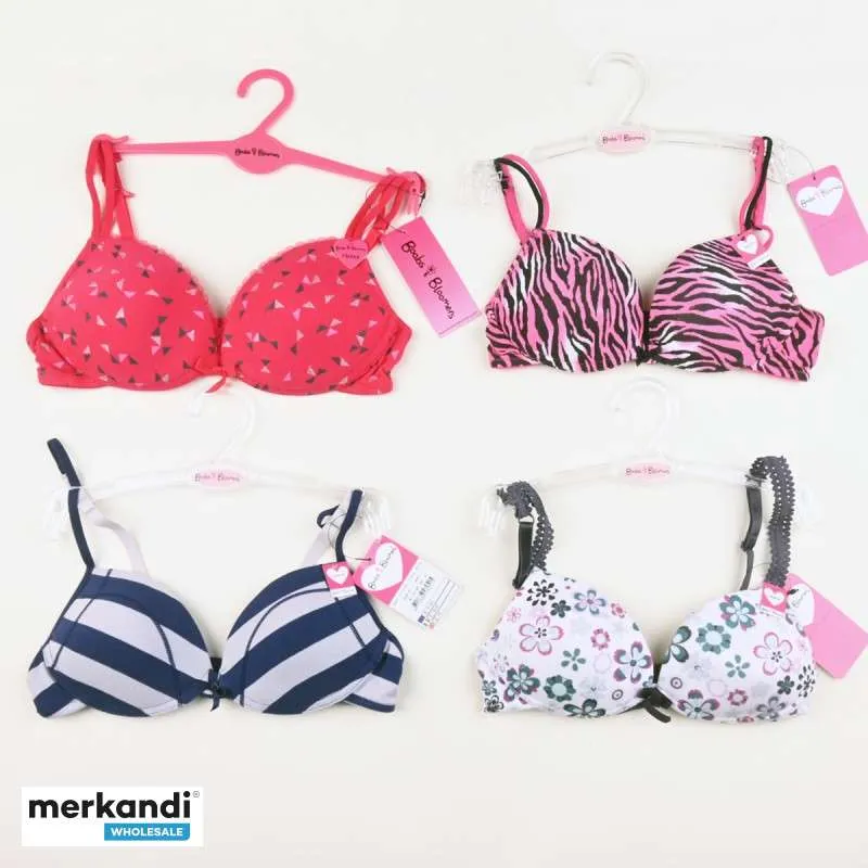 TETAS Y BLOOMERS ROPA INTERIOR PARA NIÑAS (SUJETADOR, BRAGAS Y TRAJES DE BAÑO) MIX STOCKLOT (AC81)