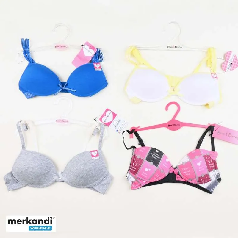TETAS Y BLOOMERS ROPA INTERIOR PARA NIÑAS (SUJETADOR, BRAGAS Y TRAJES DE BAÑO) MIX STOCKLOT (AC81)