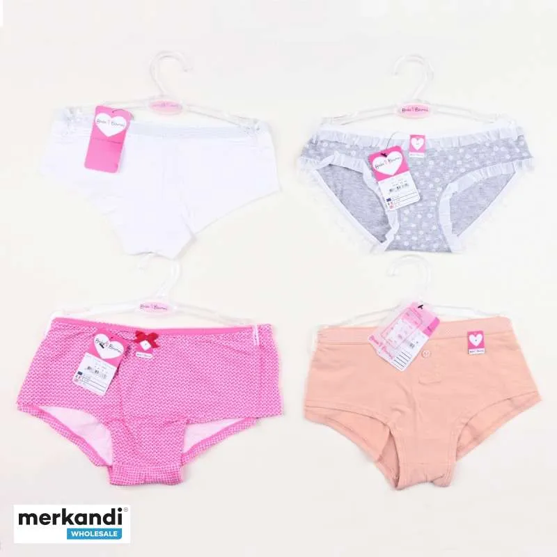 TETAS Y BLOOMERS ROPA INTERIOR PARA NIÑAS (SUJETADOR, BRAGAS Y TRAJES DE BAÑO) MIX STOCKLOT (AC81)