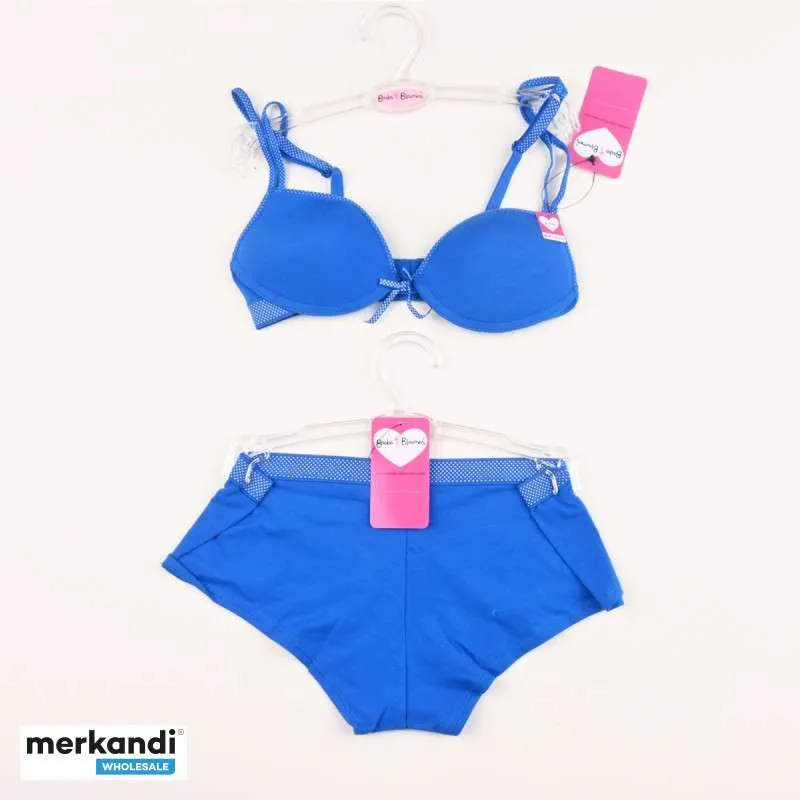 TETAS Y BLOOMERS ROPA INTERIOR PARA NIÑAS (SUJETADOR, BRAGAS Y TRAJES DE BAÑO) MIX STOCKLOT (AC81)