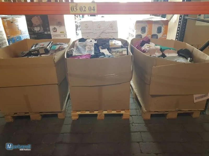 TEXTILES PALETAS MIXTAS MEZCLA PALETAS ROPA RESTOS  400 UDS
