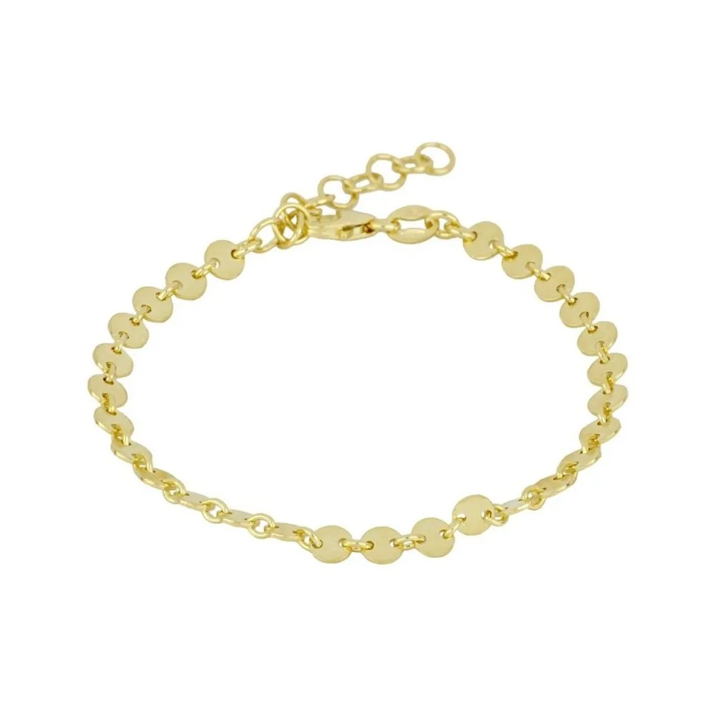 Tobillera Plaquitas Oro