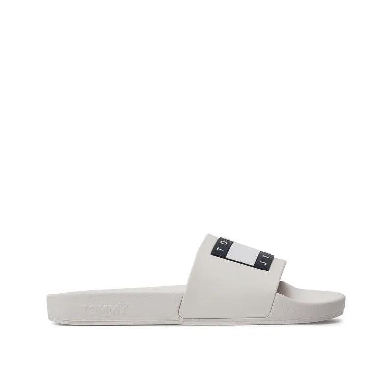 TOMMY JEANS FLAG POOL SLIDE ESS ECRU WOMAN