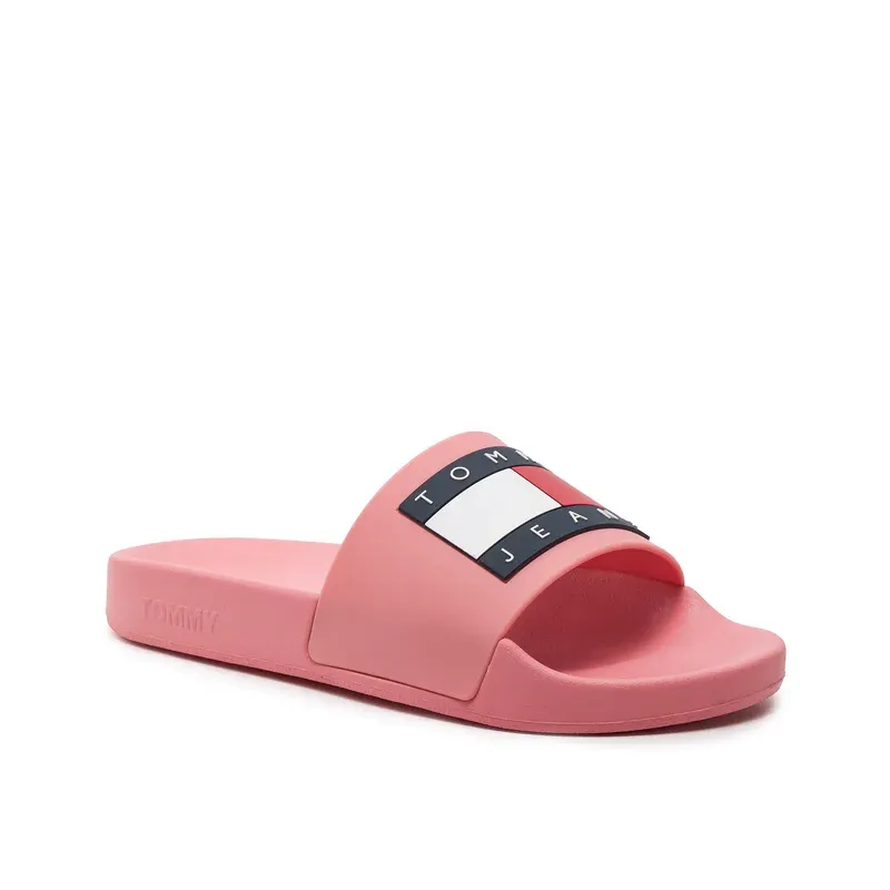 TOMMY JEANS FLAG POOL SLIDE ESS TICKLED PINK WOMAN