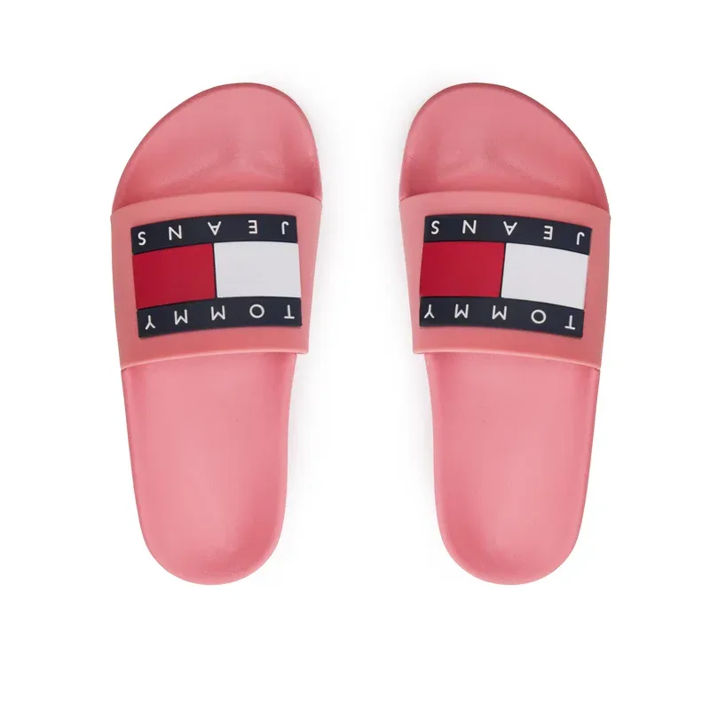TOMMY JEANS FLAG POOL SLIDE ESS TICKLED PINK WOMAN