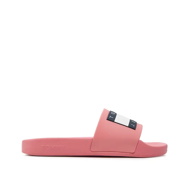 TOMMY JEANS FLAG POOL SLIDE ESS TICKLED PINK WOMAN