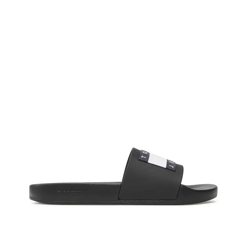 TOMMY JEANS POOL SLIDE ESS BLACK