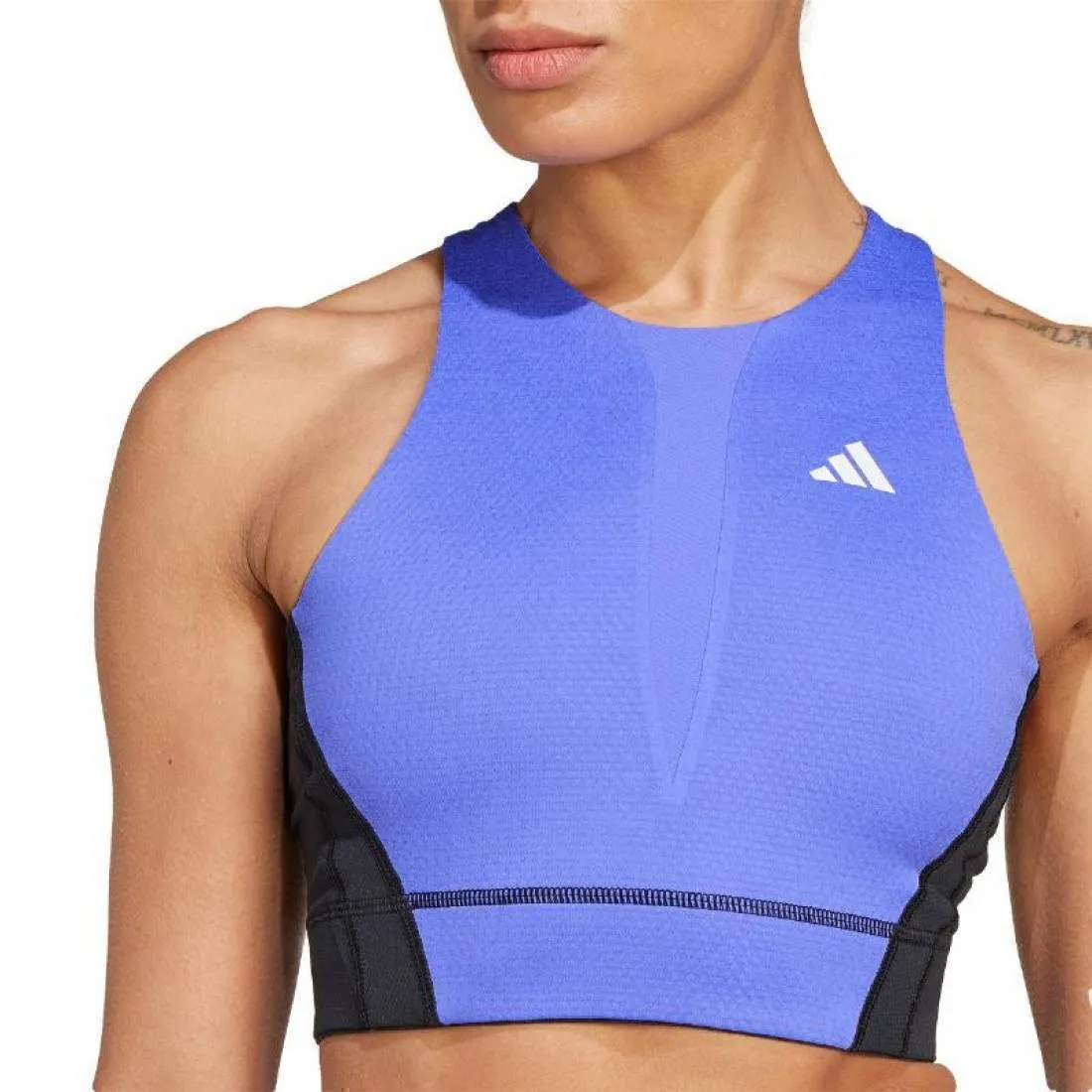Top Adidas Pro Azul Cobalto Negro Mujer | Adidas