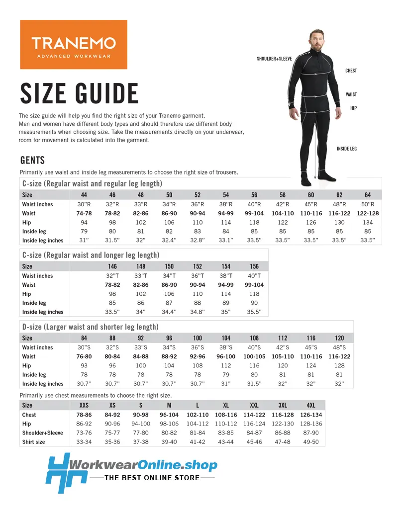 TRANEMO WORKWEAR 590092 ROPA INTERIOR FR CAMISETA