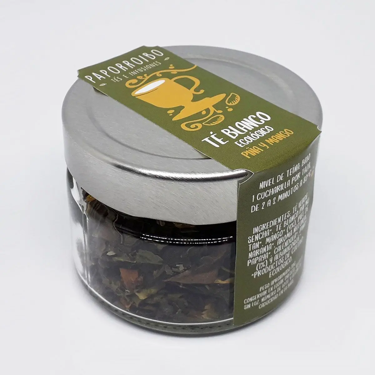 Té blanco de piña y mango ecológico