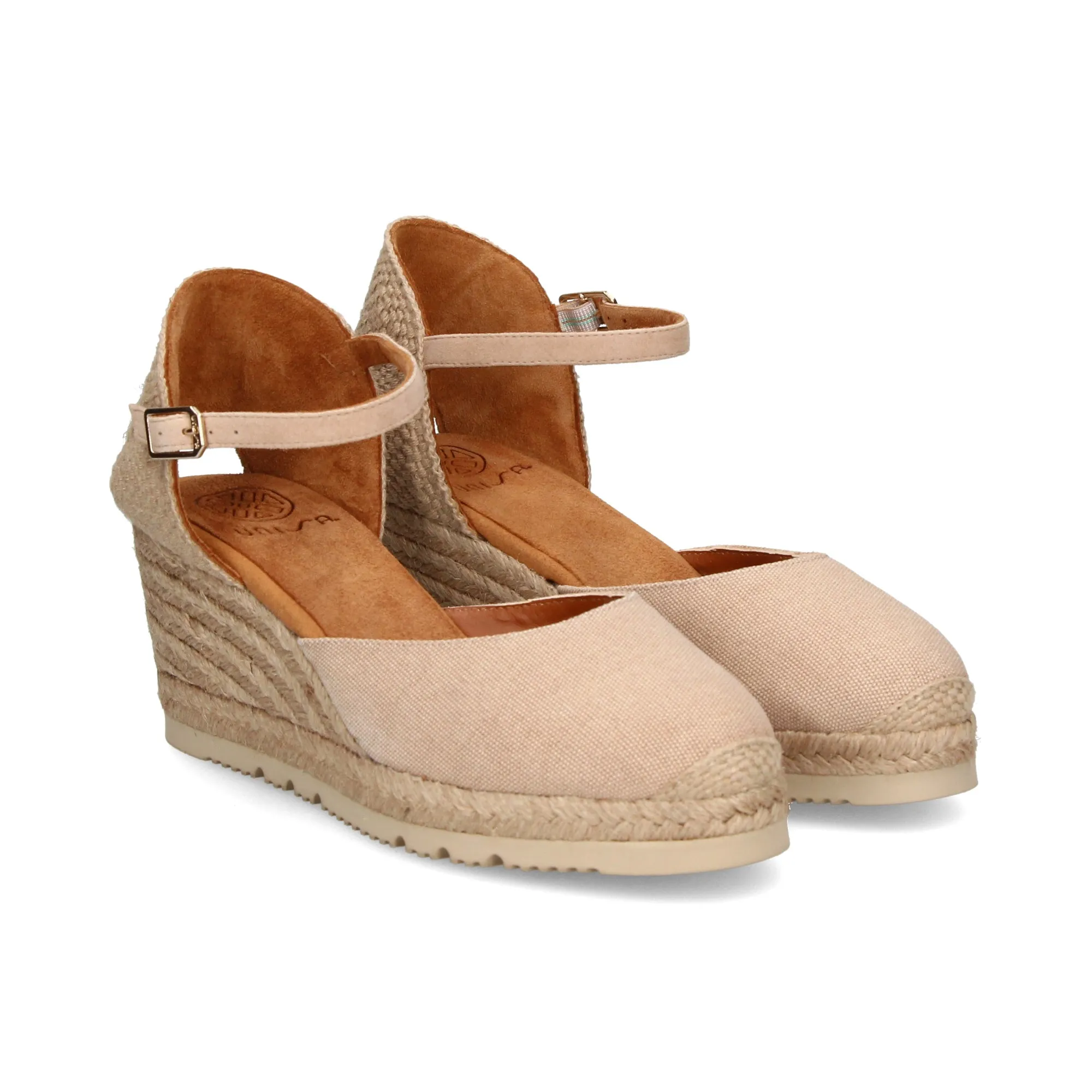 UNISA Zapatos cuña NATURAL