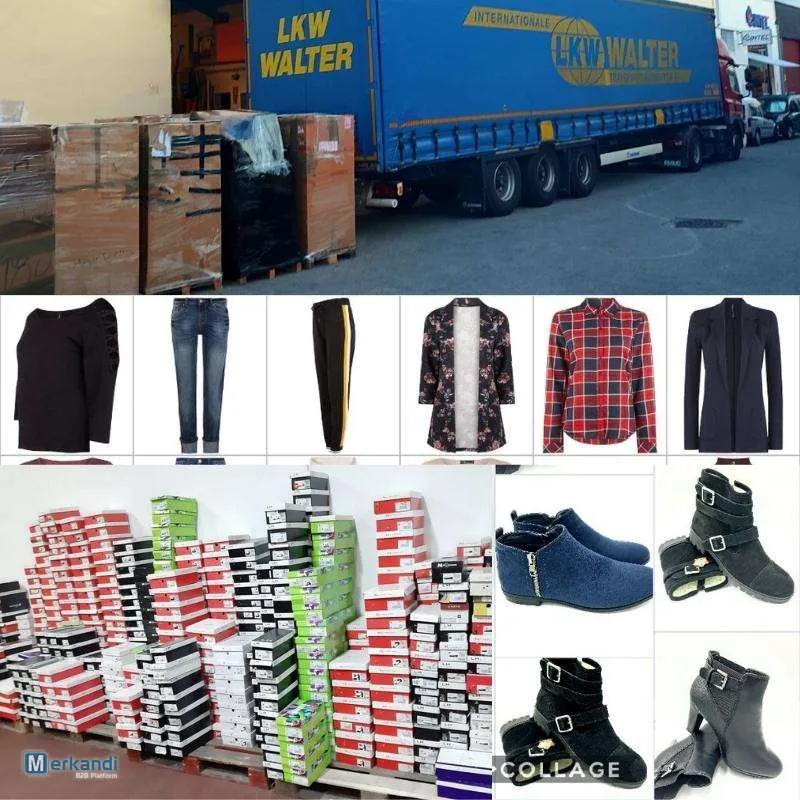 VENTA DE ROPA Y CALZADO AL POR MAYOR  CONTENEDOR MIX PARA HOMBRES, MUJERES Y NIñOS