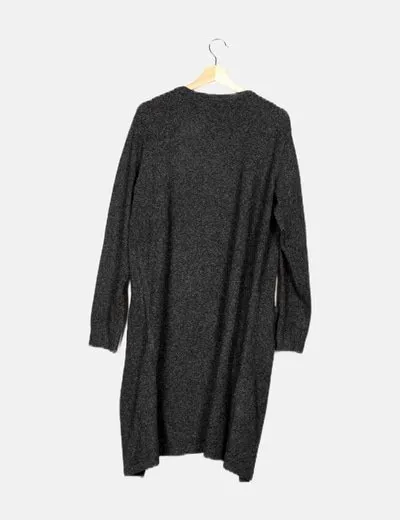 Vero Moda Cárdigan de punto negro jaspeado