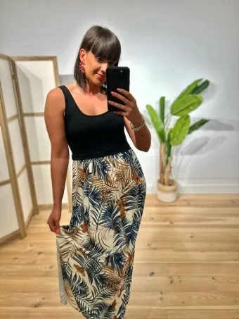 Vestido Combinado KAIROS Azul