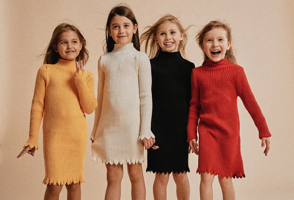Vestido de niña Salma crema