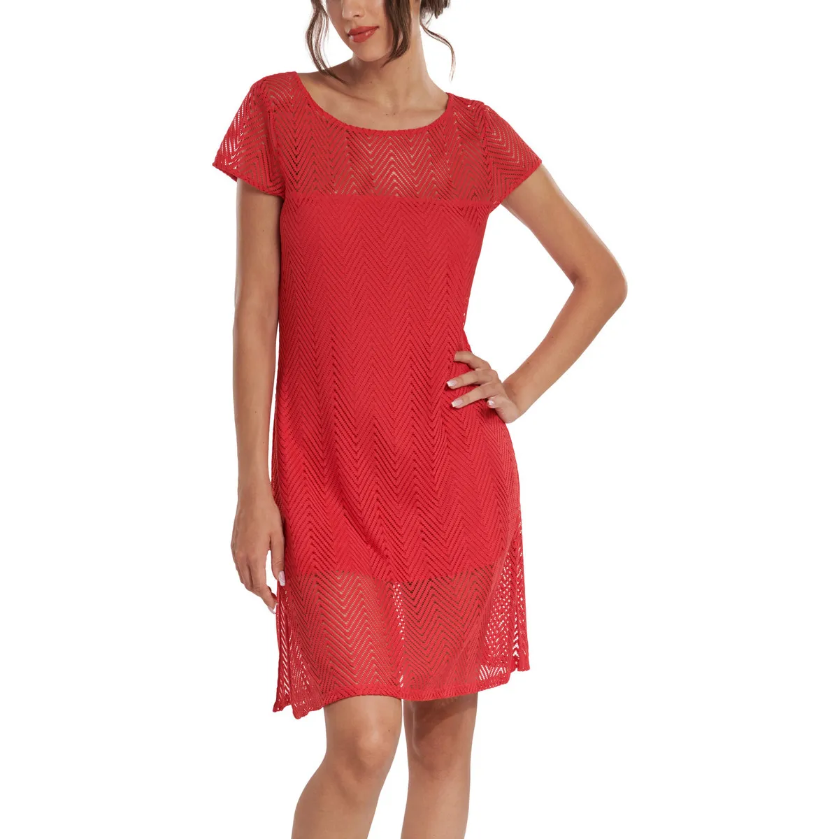Vestido de verano manga corta Santorini