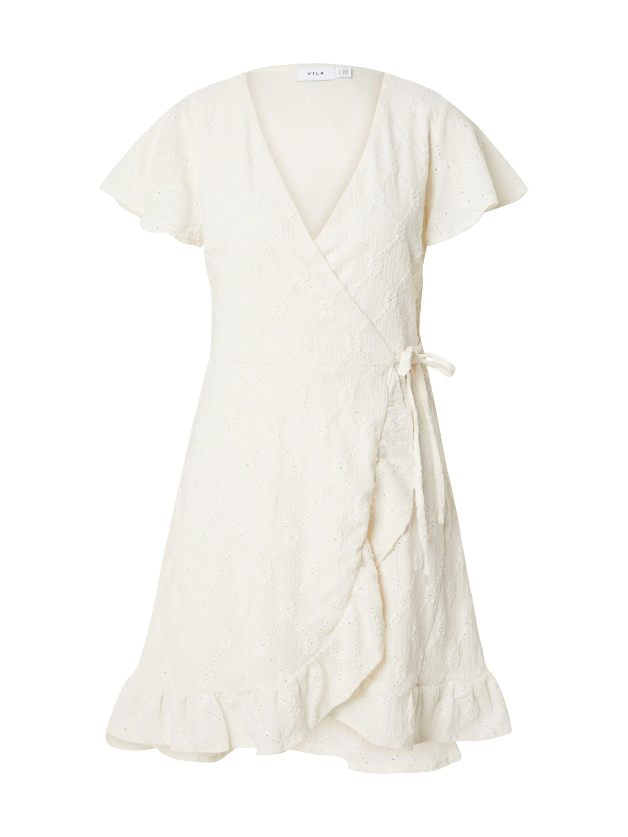 Vestido de verano 'VIDELEA' VILA en Crema