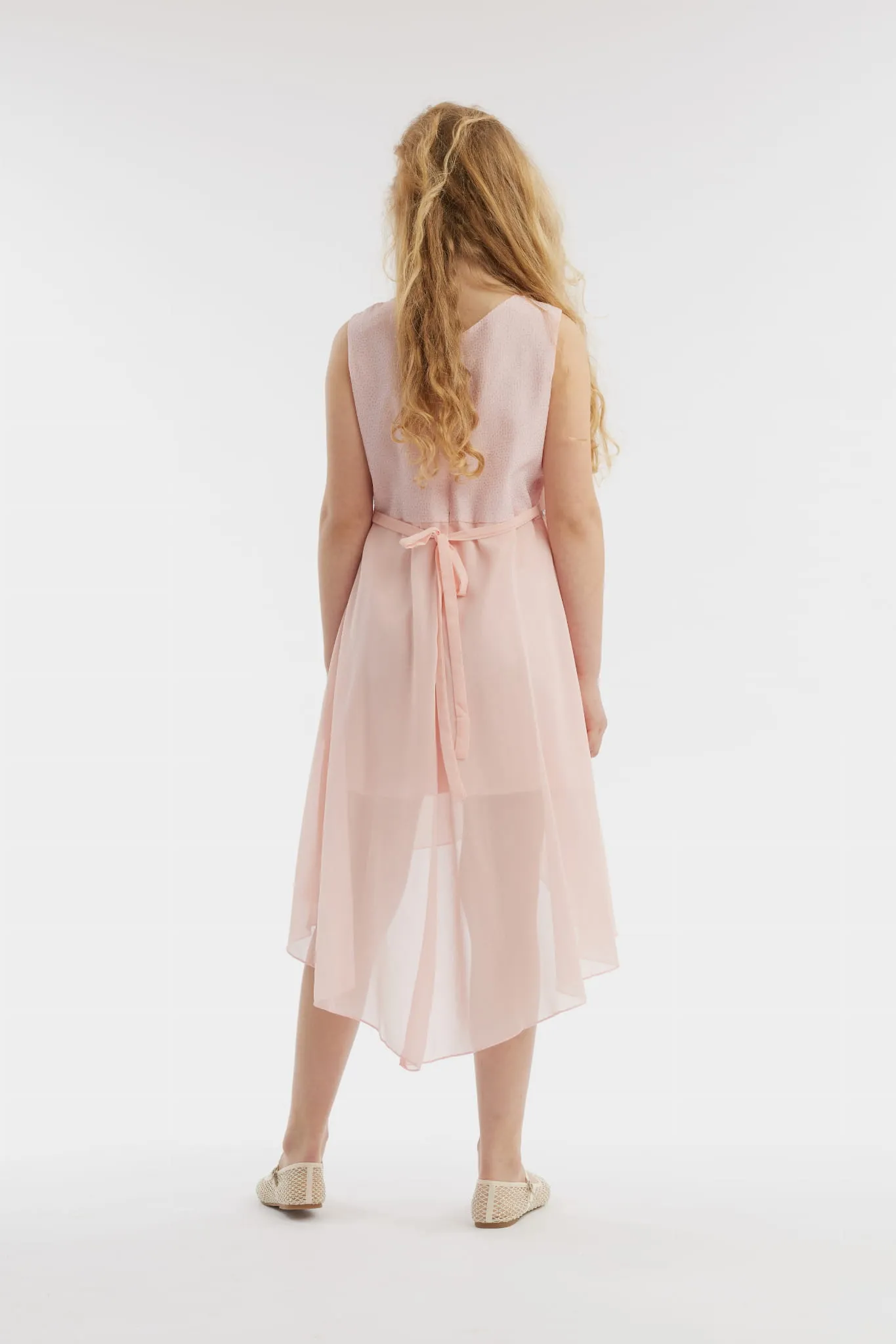 Vestido Jasmina Para Pequeñas Princesas Rosa Albaricoque