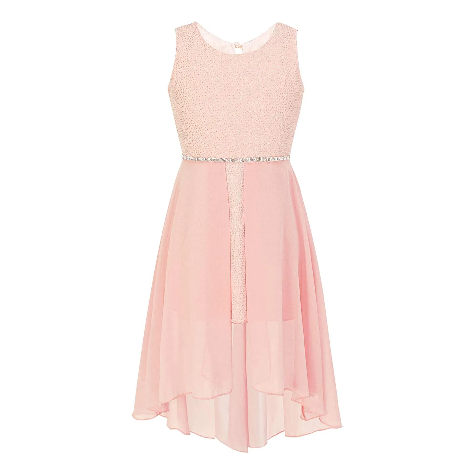 Vestido Jasmina Para Pequeñas Princesas Rosa Albaricoque