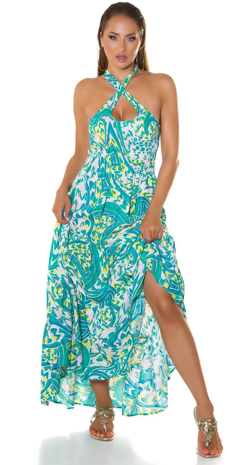 Vestido Largo de ensueño Verde