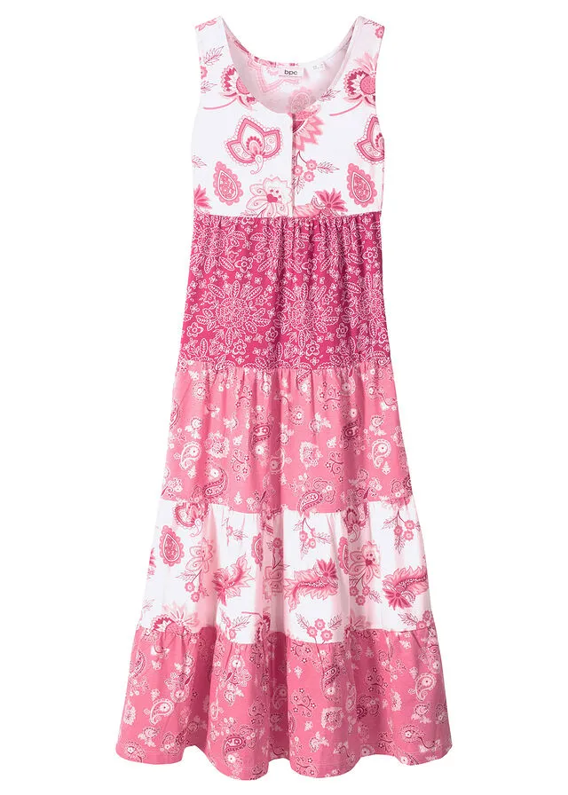 VESTIDO VERANIEGO PARA NIñAS BLANCO LANAGRANATEROSA MATE