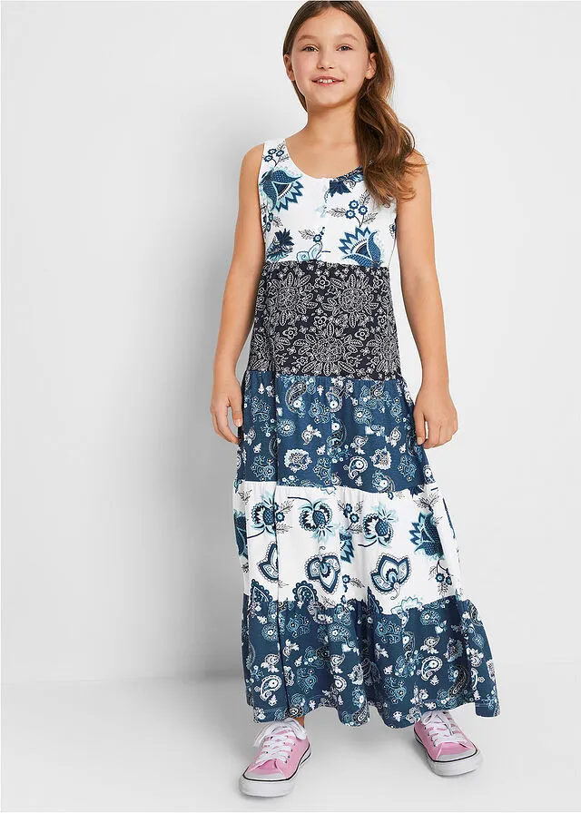 VESTIDO VERANIEGO PARA NIñAS BLANCO LANAGRANATEROSA MATE
