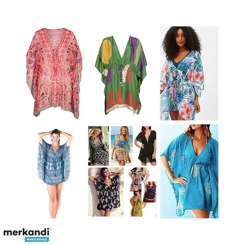 VESTIDOS DE PLAYA AL POR MAYOR KAFTAN MIX  LOTES DE ROPA