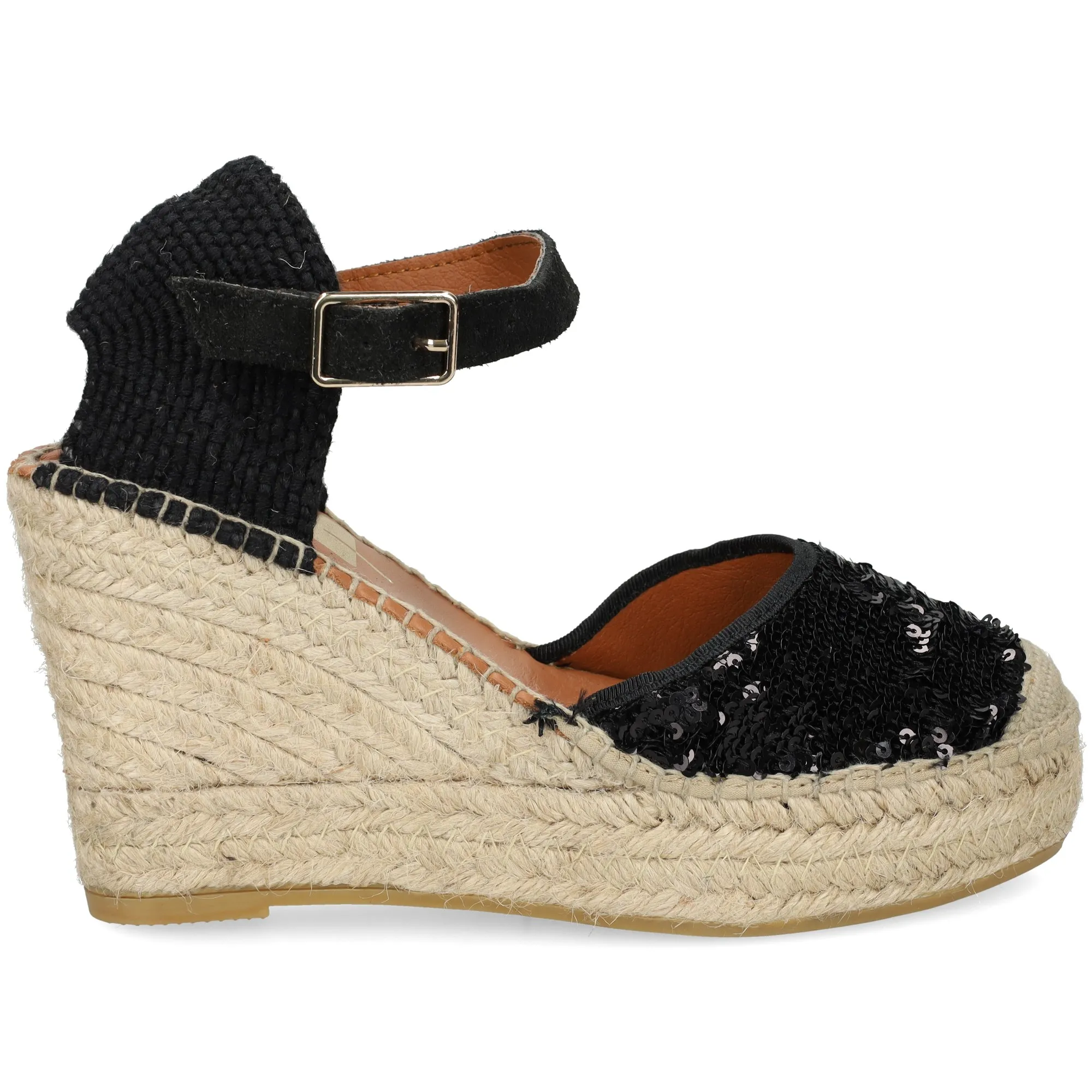 VIGUERA Zapatos cuña NEGRO