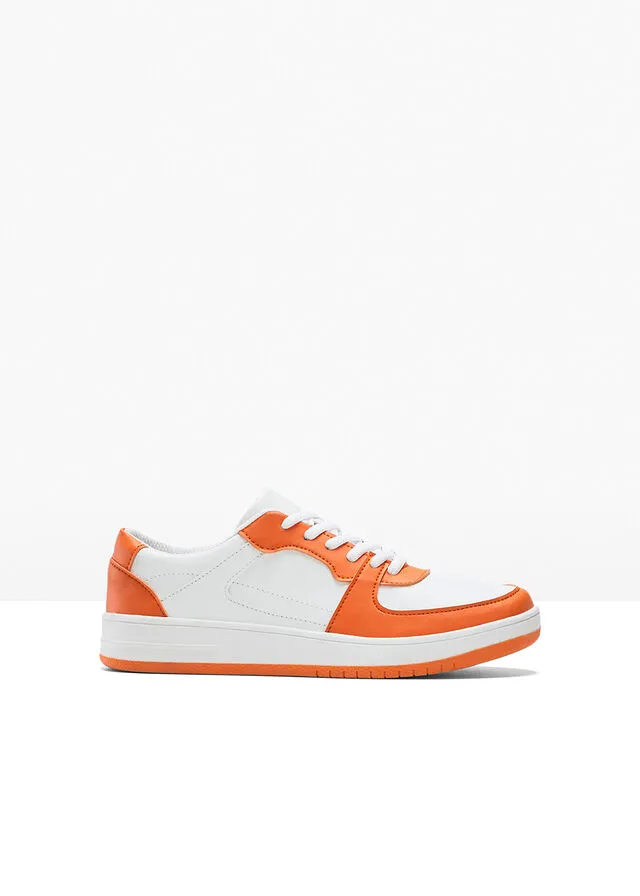 ZAPATILLAS CON PLATAFORMA BLANCONARANJA