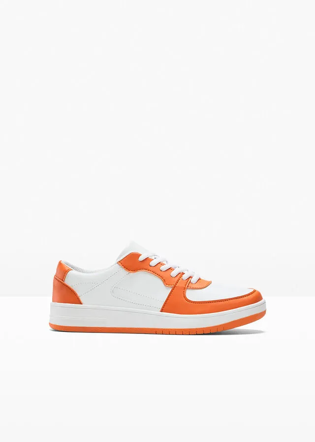 ZAPATILLAS CON PLATAFORMA BLANCONARANJA