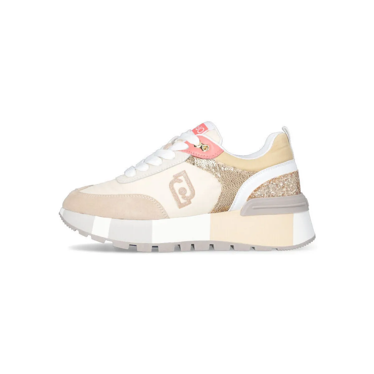Zapatillas con plataforma, brillos y lentejuelas