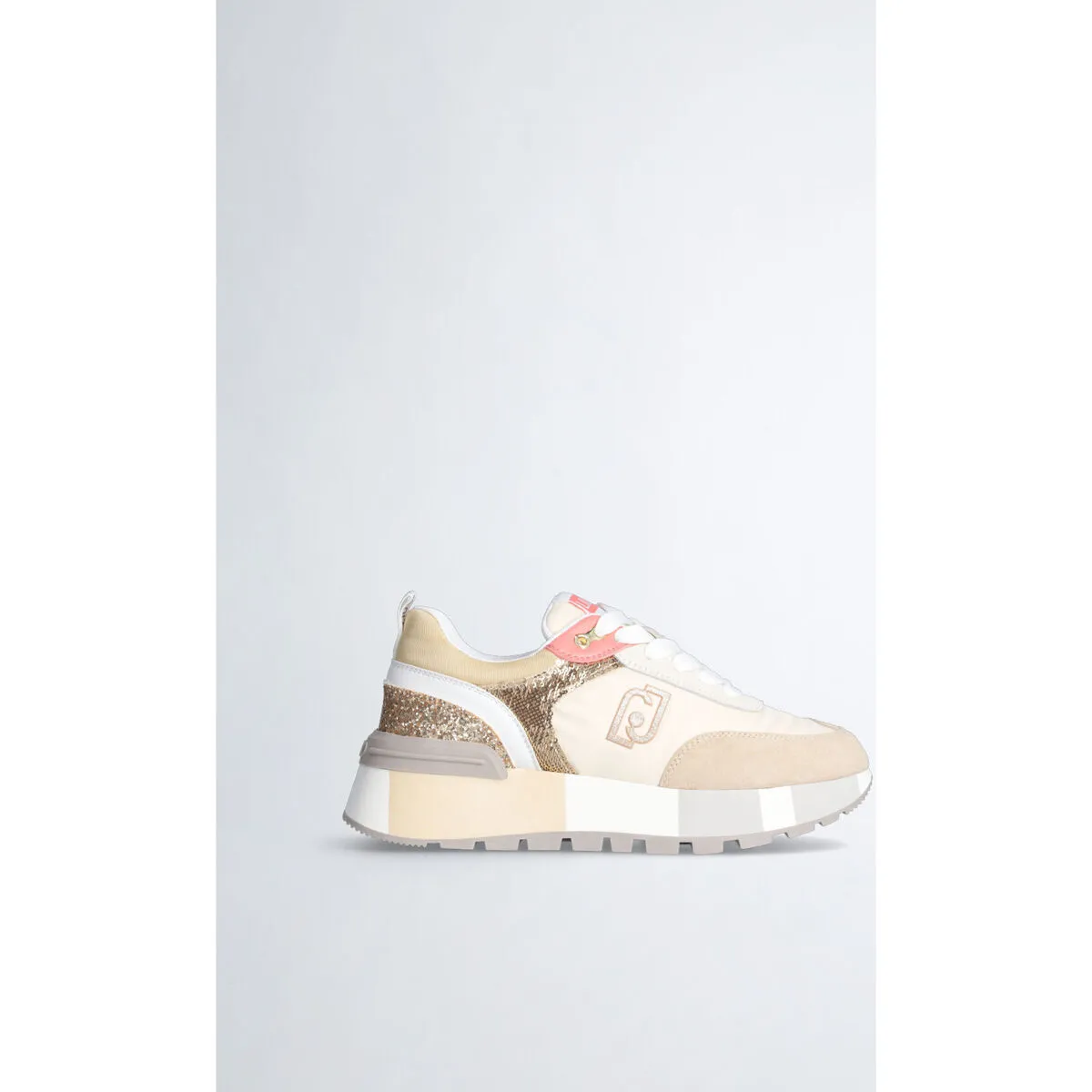 Zapatillas con plataforma, brillos y lentejuelas