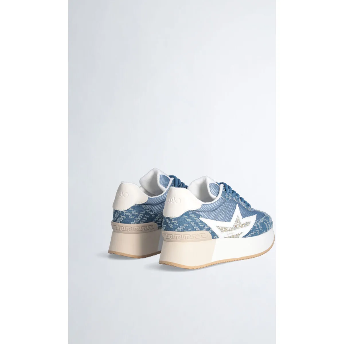 Zapatillas con plataforma de denim