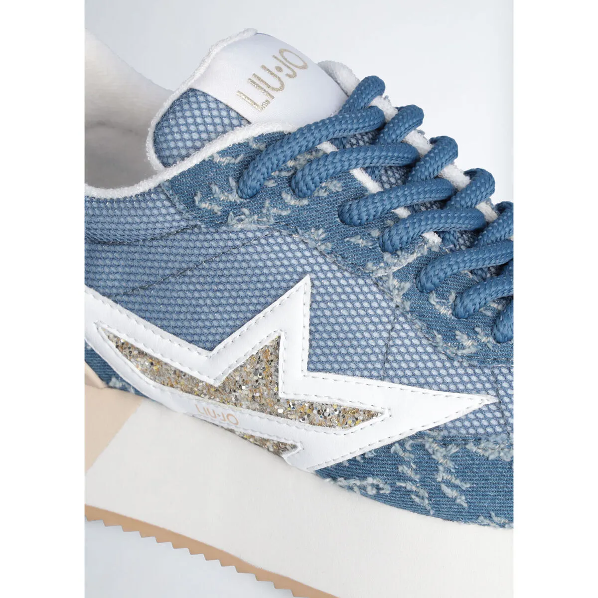 Zapatillas con plataforma de denim
