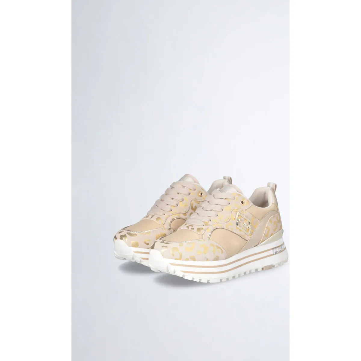 Zapatillas con plataforma y estampado animal