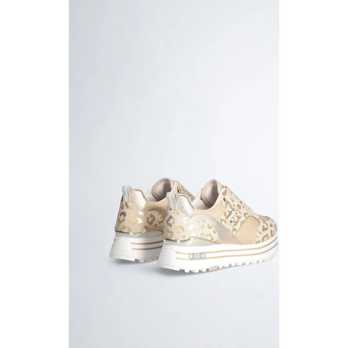 Zapatillas con plataforma y estampado animal